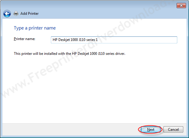 Printer Installation Manually 14 click on next to finally install