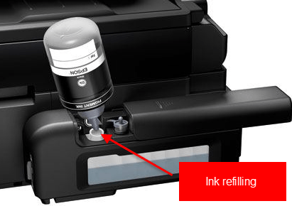 Get Epson M100 refilling Ink
