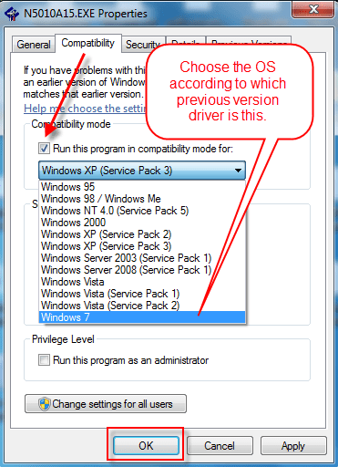 Dell v313 windows 10 install in compatibility mode