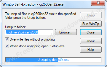 Lexmark x2650 Extracting setup files