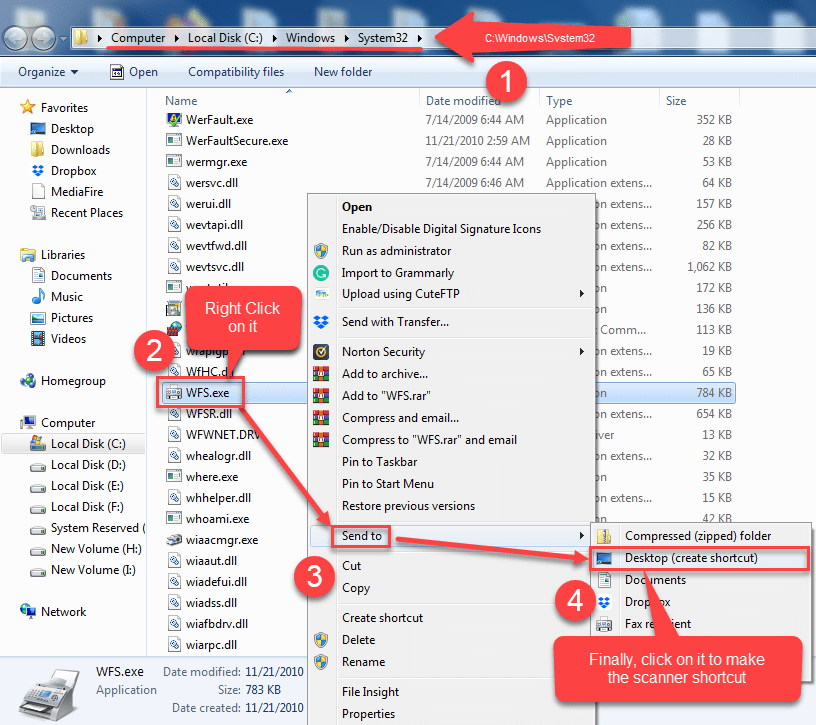 Make Scanner shortcut steps