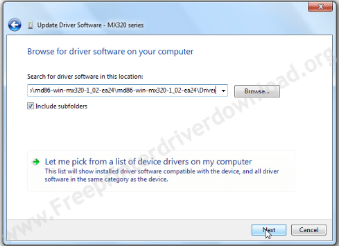 install scanner driver manually step 5