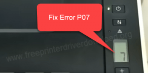 fix G2010 printer error p07