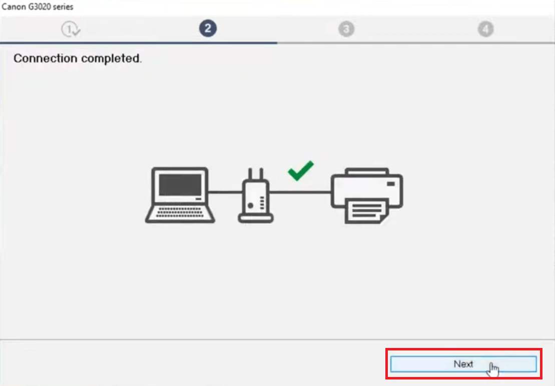 Printer is successfully connected through WiFi