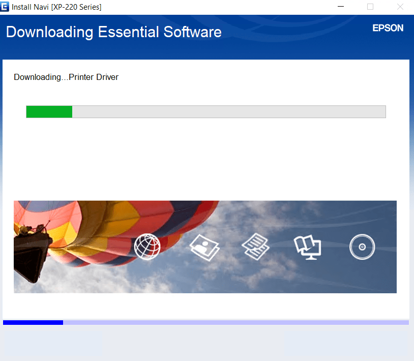 downloading Epson XP-220 updated software