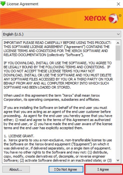 accept license agreement