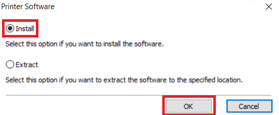 select install then OK