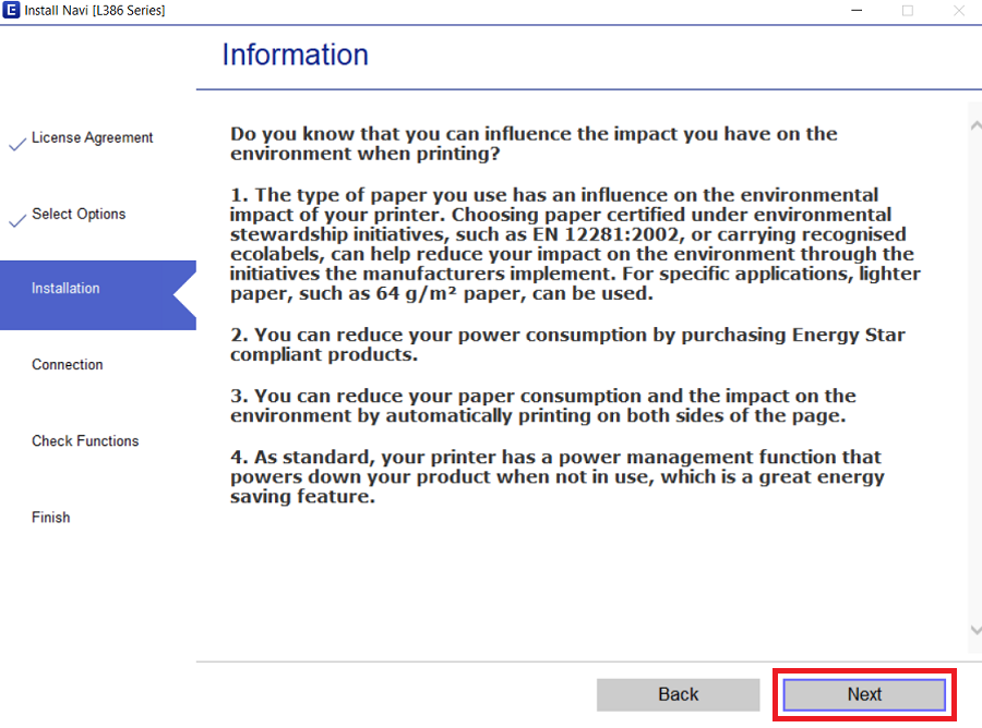read the information displayed