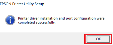 click ok to finish the installation