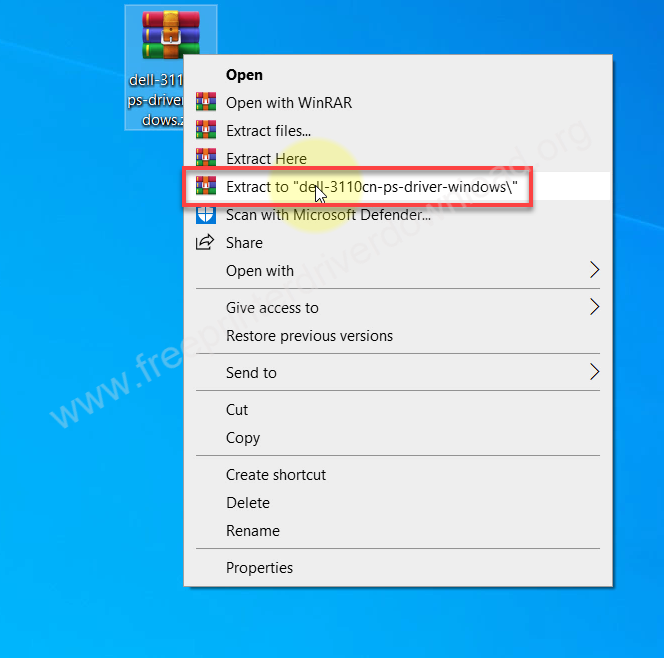 Dell 3110cn printer driver installation step 1 image
