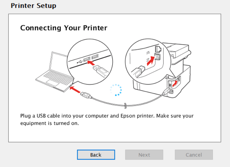 connect Epson EcoTank ET-M3170 printer