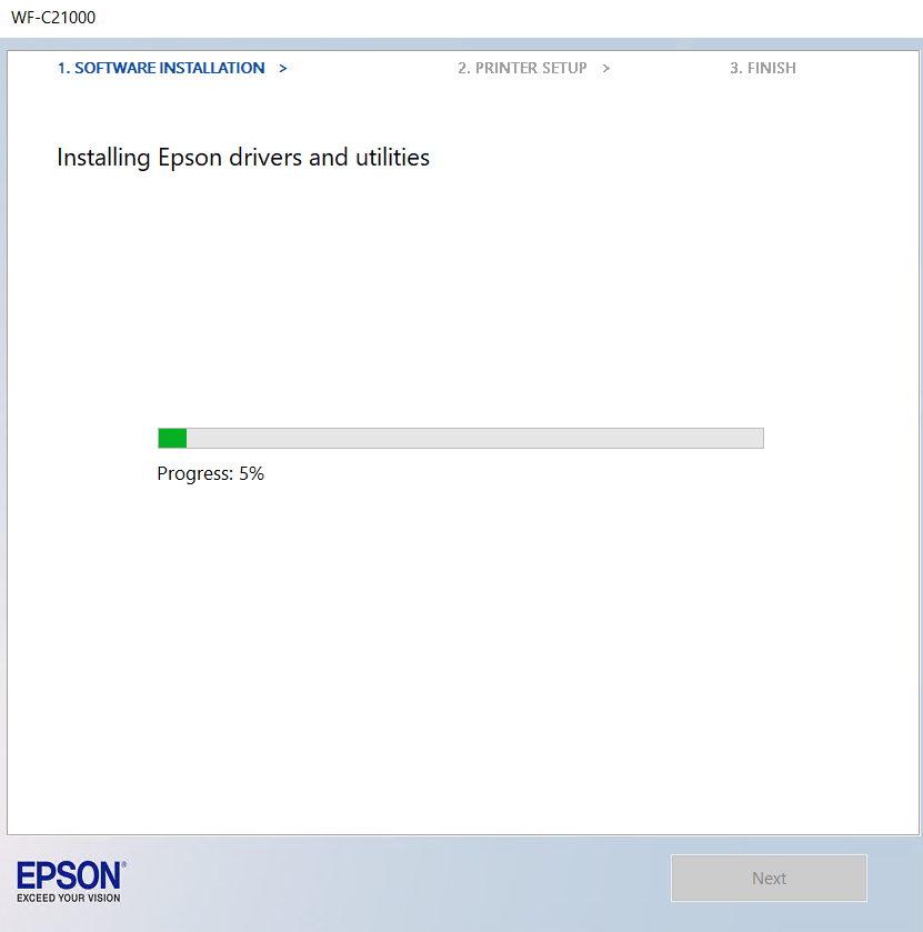 wait driver installation to complete