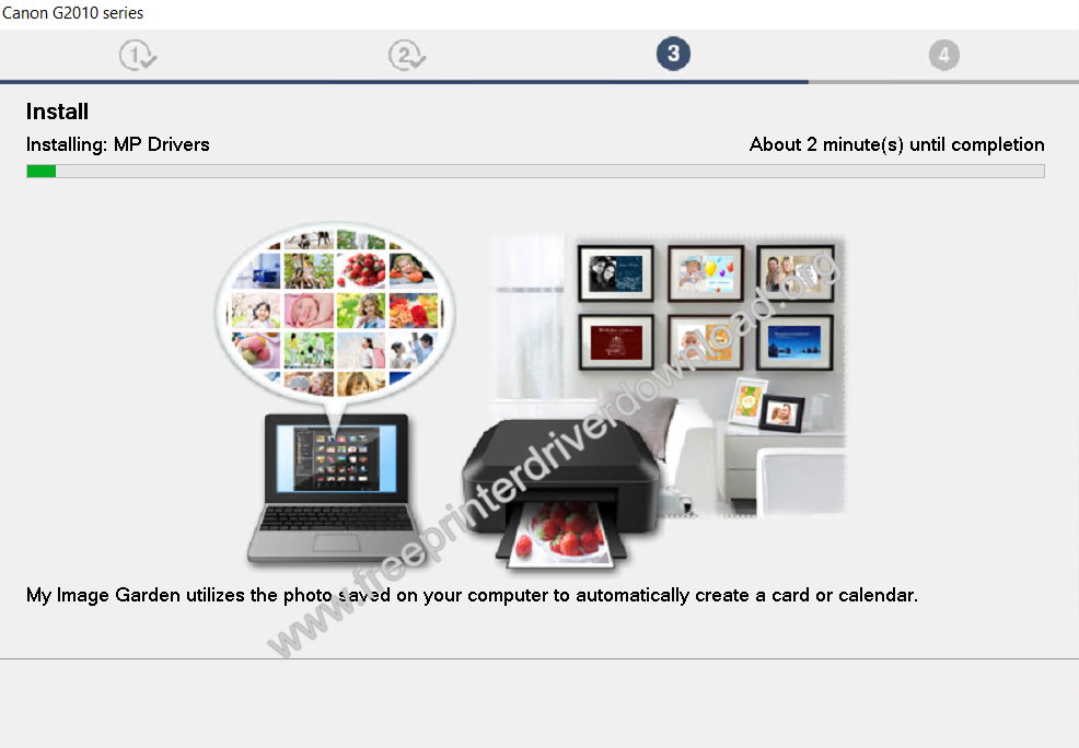 wait for the drivers to install