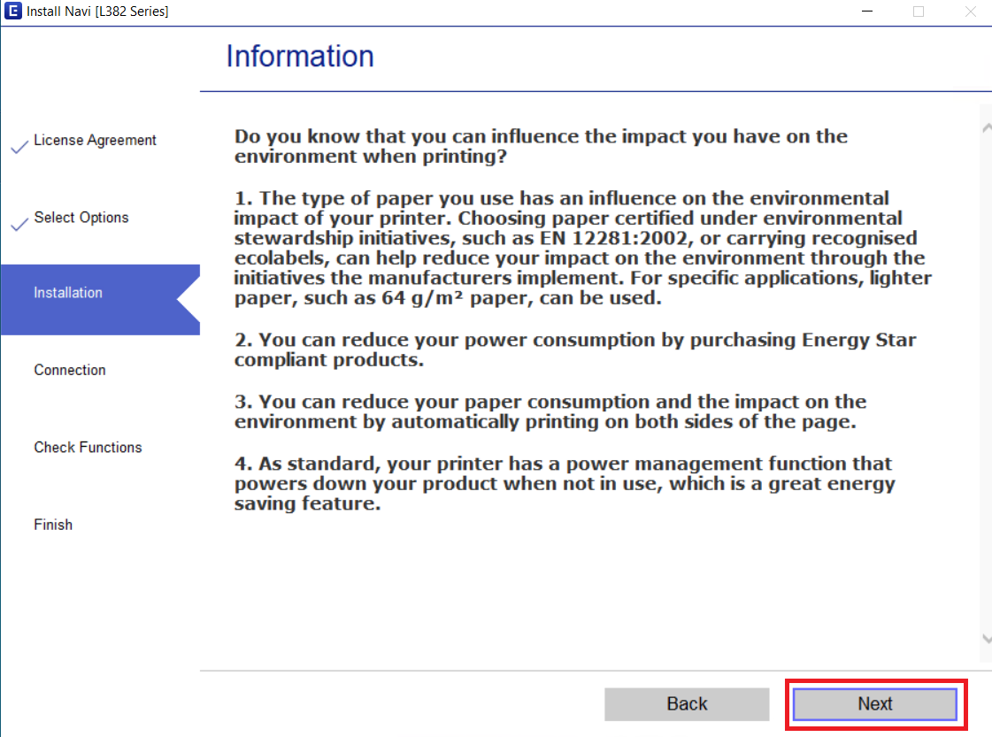 read the information
