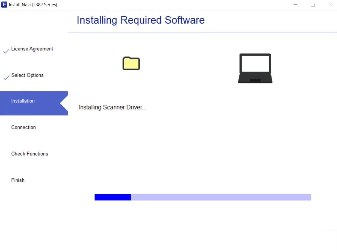 install the drivers and software