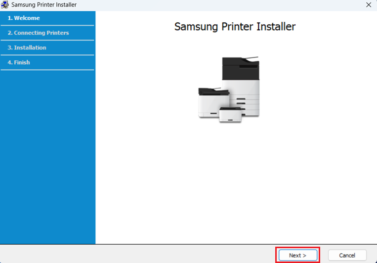 click on next to proceed