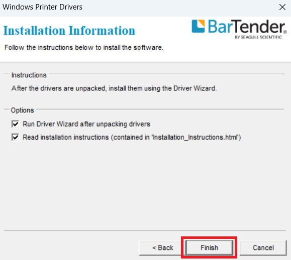 accept installation options