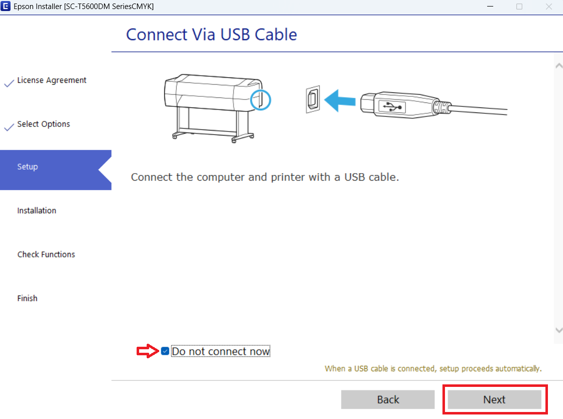 connect Epson SureColor T5630DM plotter