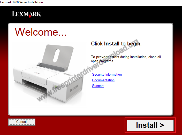 click on Install