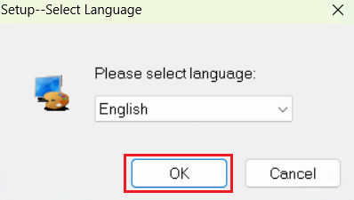 select English language
