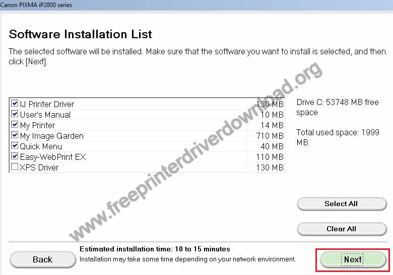 select your preferred driver and software