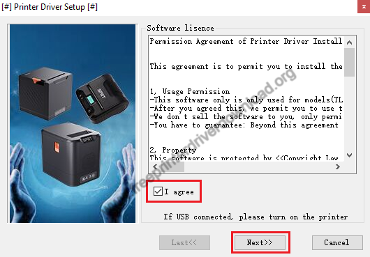 select I agree then click Next