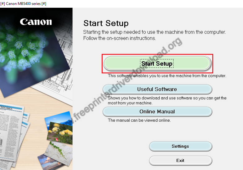 click Start Setup