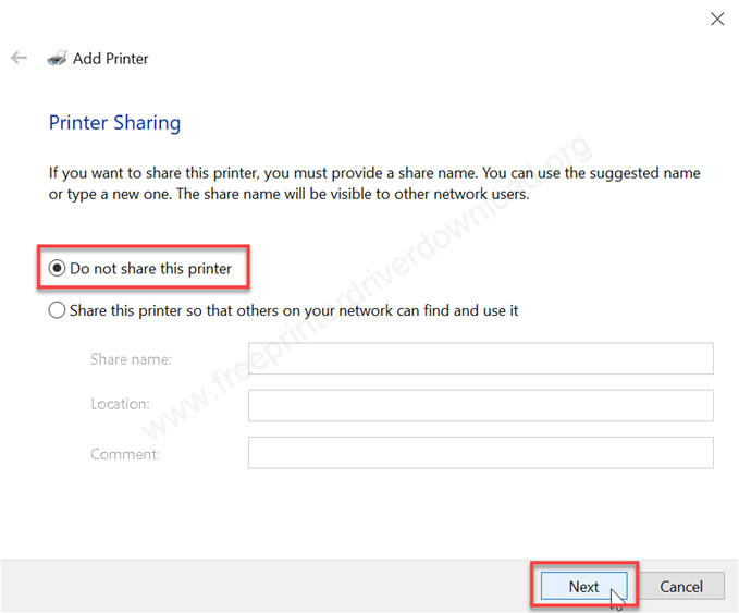 printer sharing
