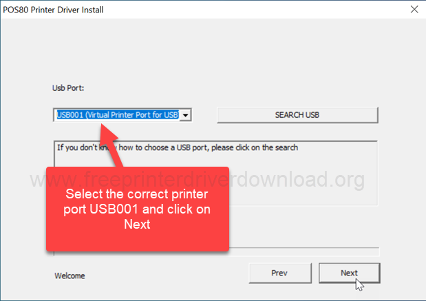 Select port