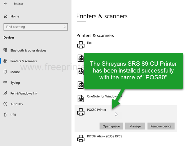 printer page list