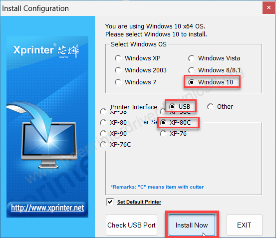select printer series